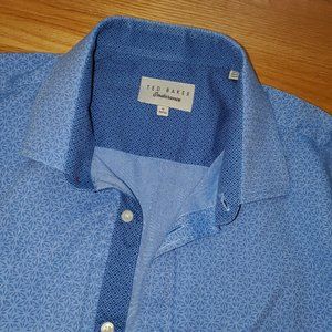 Ted Baker Endurance Contrast Pattern Dress Shirt
